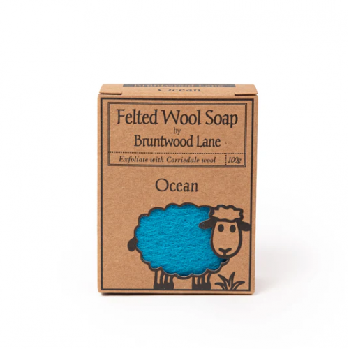 Felted 羊毛氈香皂-海洋 Ocean 100g