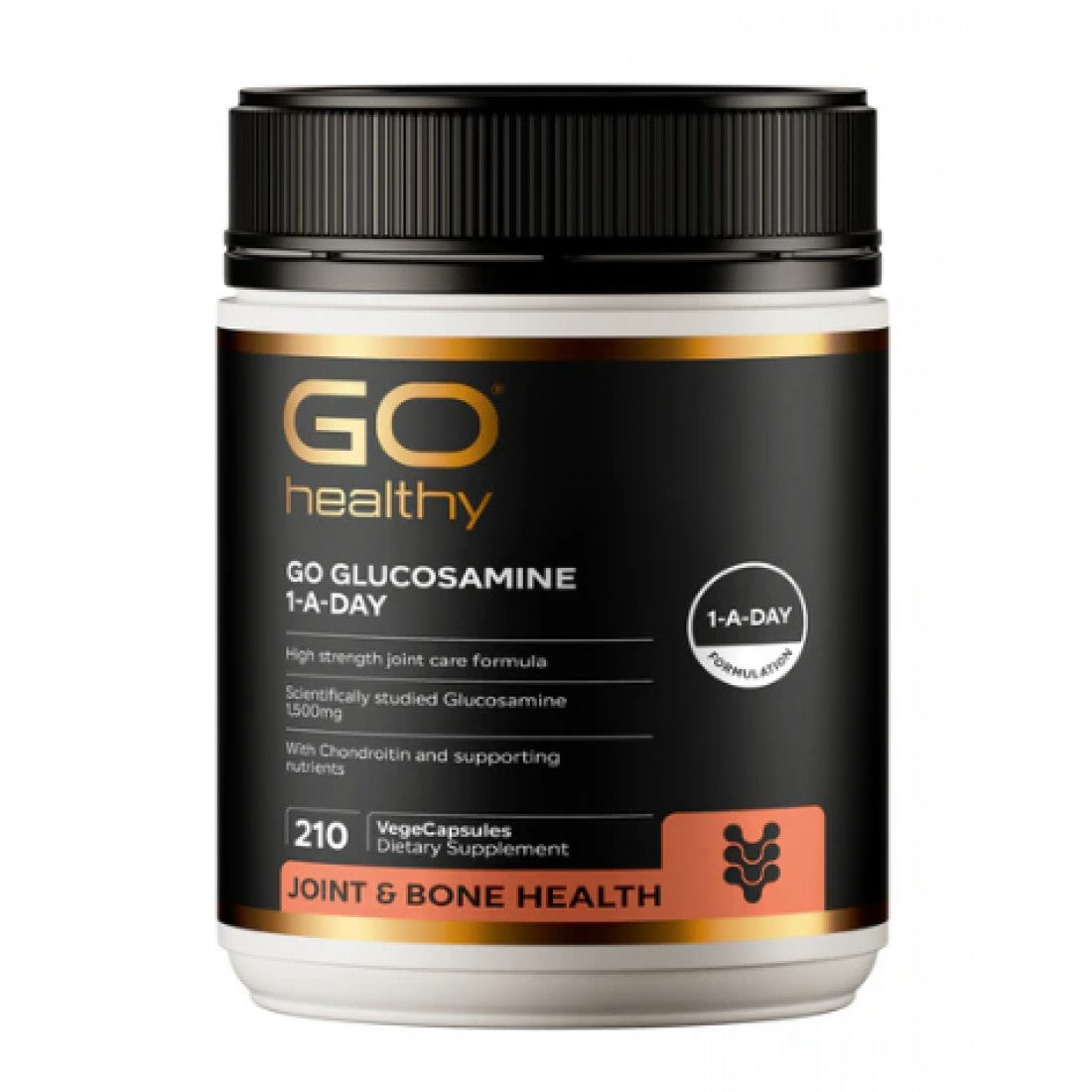 GO Healthy glucosamine 210c 高之源 氨糖維骨力 1500mg 210粒（针对有病变的各种风湿性關節炎；类风湿性關節炎；骨質增生，滑囊炎；颈椎病）【有效期2028/09】