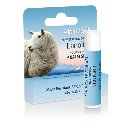 Alpine Silk 有機羊毛脂滋養潤唇膏 SPF15 4.5g【有效期2029/07】 | Organic Lanolin Lip Balm