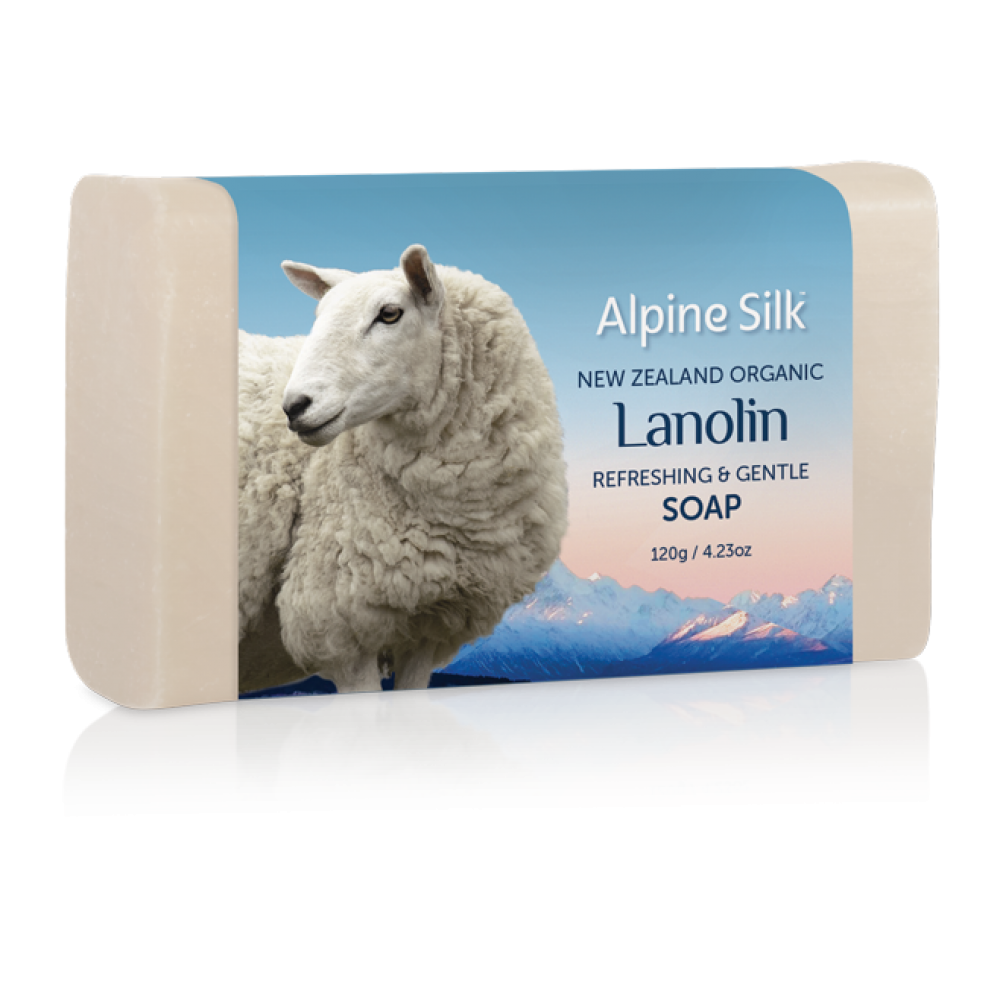 Alpine Silk 有機羊毛脂清爽柔和皂 120g | Organic Lanolin Gentle Soap120g