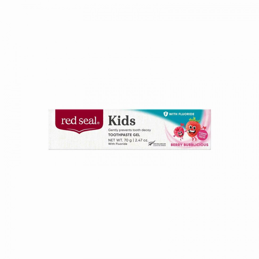 Red Seal 兒童含氟莓果泡泡味牙膏 70g【有效期2029/03】 | Kids Fluoride Berry Bubble Toothpaste 70g
