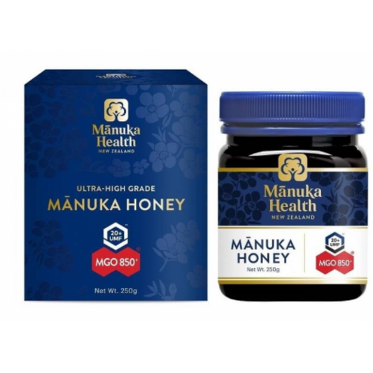 Manuka Health 蜜紐康 MGO850+ UMF20+ 麥盧卡蜂蜜 250g【有效期2029/12】