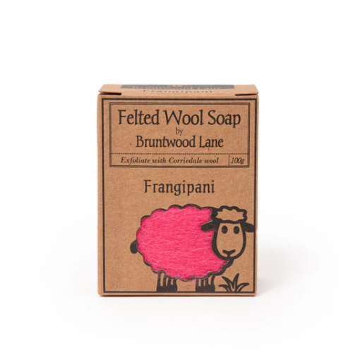 Felted 羊毛氈香皂－雞蛋花 Frangipani 100g