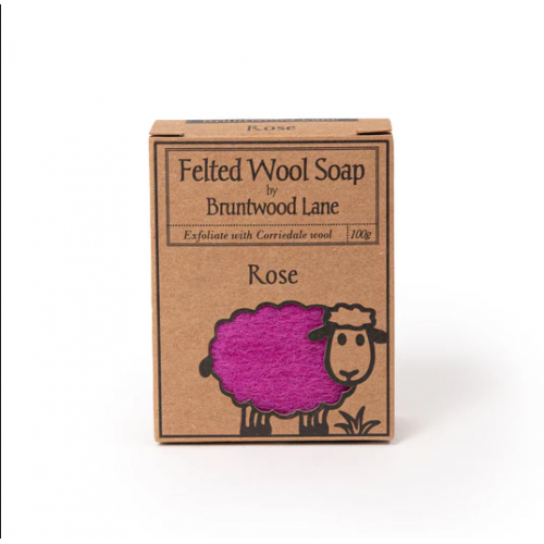 Felted 羊毛氈香皂－玫瑰 Rose 100g