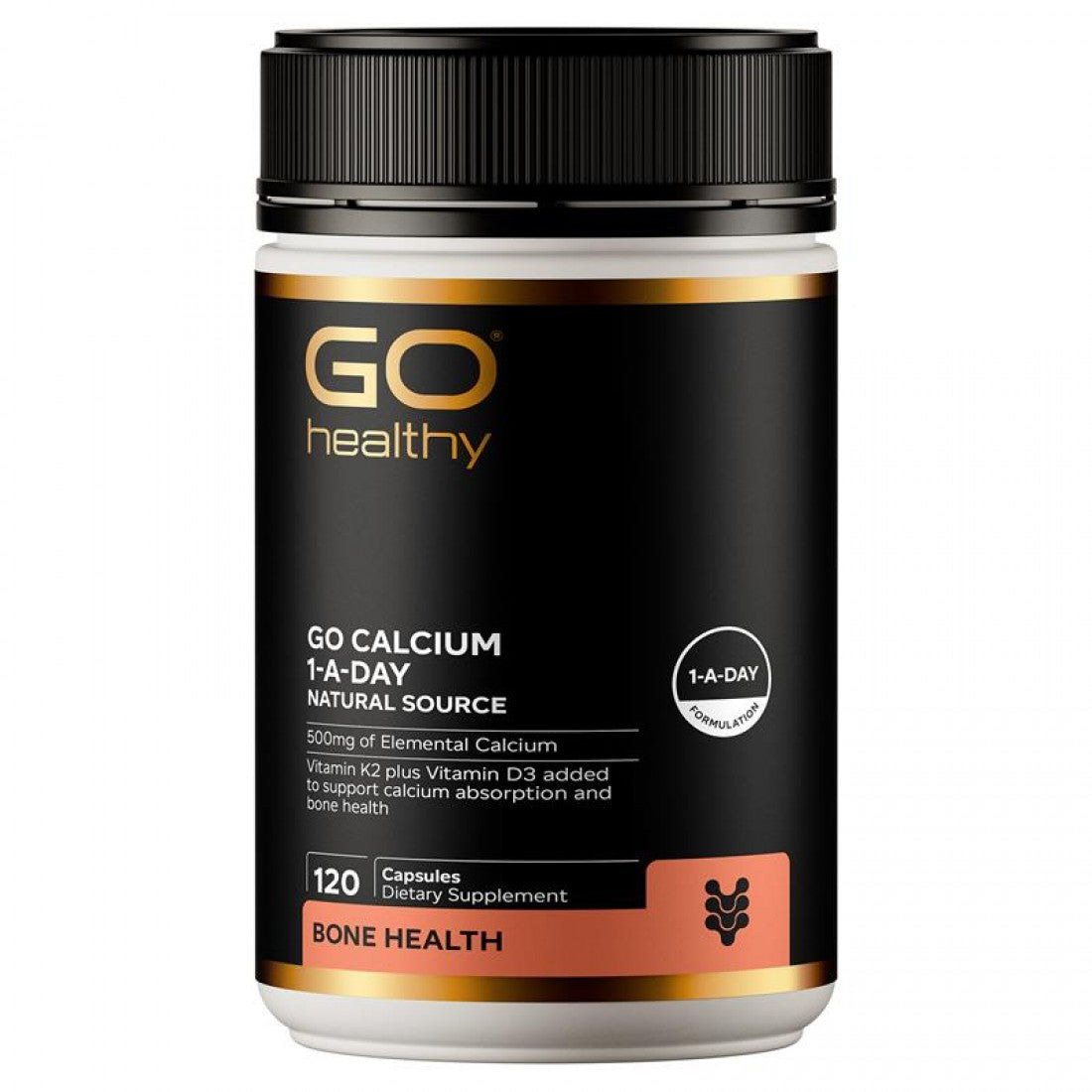 GO Healthy calcium 120c 高之源 天然海藻鈣膠囊120粒 【有效期2029/04】