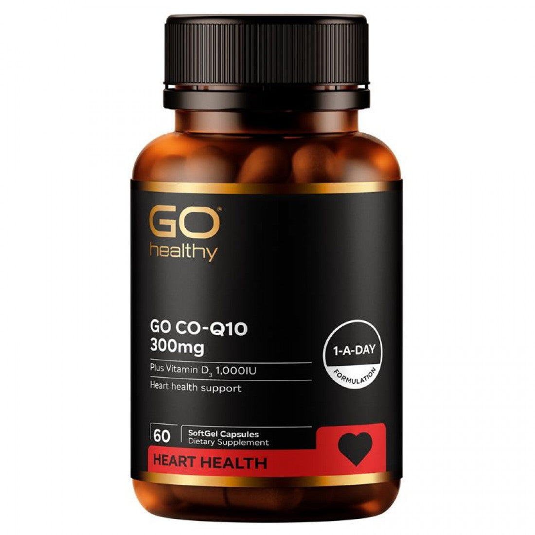 Go Healthy co-q10 300mg 60c 高之源 心臟輔酶Q10 300mg 60粒 保護心臟 延年益寿【有效期2029/04】